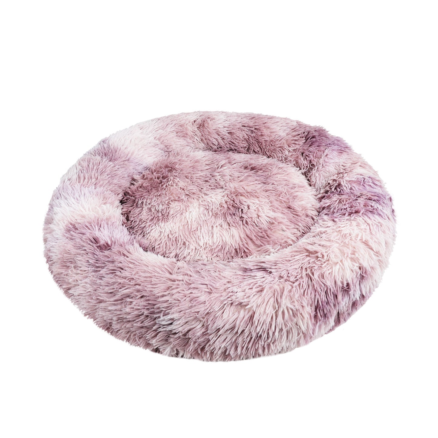 Pawfriends Round Pet Bed 100cm Purple Soft Plush Non-Toxic Comfy Sleeping Kennel