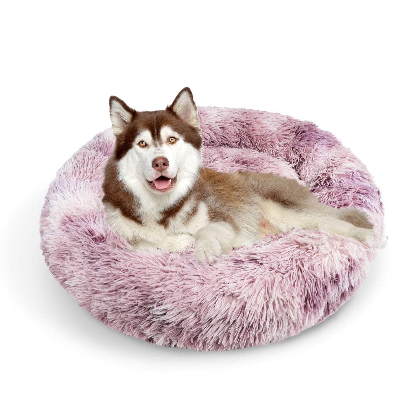 Pawfriends Round Pet Bed 70cm - Soft Polyester, Non-Toxic, Plush Filling