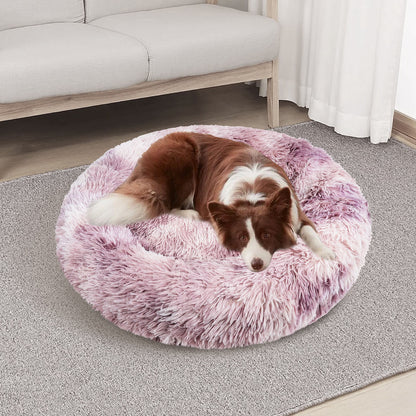 Pawfriends Round Pet Bed 70cm - Soft Polyester, Non-Toxic, Plush Filling