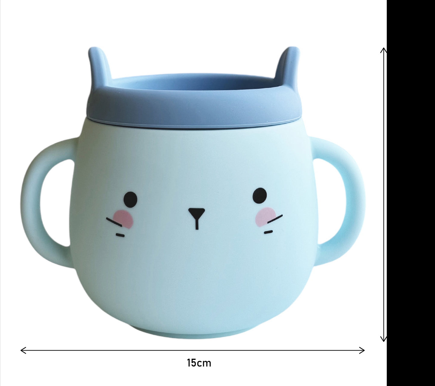 Whisker Wonderland Hydroponic Cat Grass Mug - Blue, Soil-Free, Reusable, Eco-Friendly