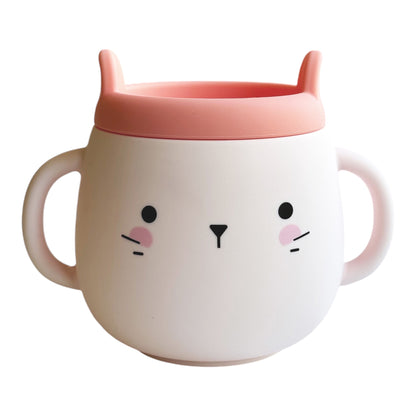 Whisker Wonderland Hydroponic Cat Grass Mug - Pink, Soil-Free, Reusable, Eco-Friendly