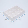 White Card Gift Box - 100 Pack for Chocolates - 12 Compartment Inserts - SuperSaverAU - view 2