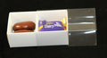 White Card Gift Box 100 Pack - 2 Bay Compartments - 8x4x3cm with Clear Lid - SuperSaverAU - view 6