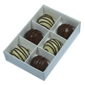 White Card Gift Box 100 Pack - 6 Bay Compartments - 12x8x3cm with Clear Lid - SuperSaverAU - view 2