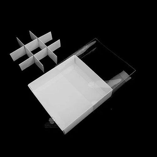 White Card Gift Box - 100 Pack for Chocolates - 9 Compartment Inserts - SuperSaverAU - view 4