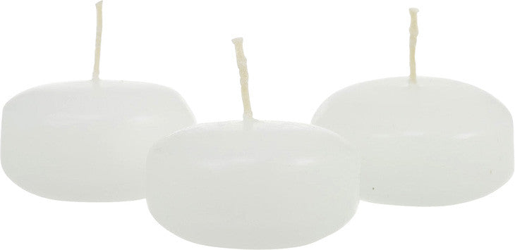 100 Pack of 4 Hour White Floating Candles - 4cm diameter - wedding party decoration - SuperSaverAU - view 1
