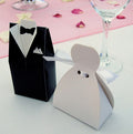 10 Pack of 5 Bride Gown and 5 Groom Tux Wedding Bridal Bomboniere Favor Candy Choc Almond Box - NW - SuperSaverAU - view 3