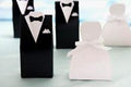 10 Pack of 5 Bride Gown and 5 Groom Tux Wedding Bridal Bomboniere Favor Candy Choc Almond Box - NW - SuperSaverAU - view 4