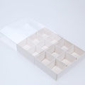 10 pk 12-Bay White Card Gift Box  Clear Lid for Chocolate/Soap 16 x 12 x 3 cm - SuperSaverAU - view 1