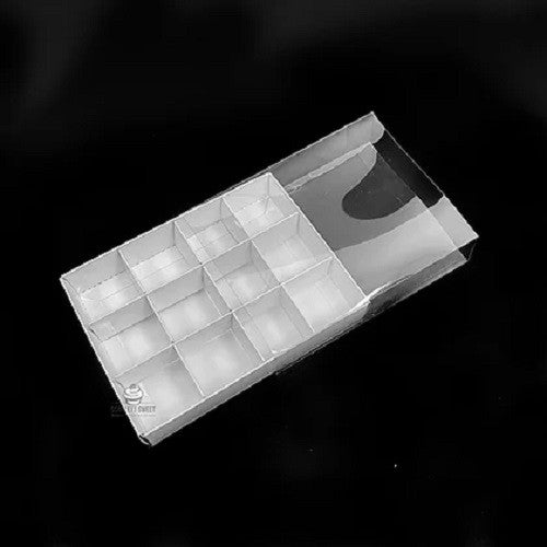 10 pk 12-Bay White Card Gift Box  Clear Lid for Chocolate/Soap 16 x 12 x 3 cm - SuperSaverAU - view 3