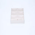 10 Pack of White Card Chocolate Sweet Soap Product Retail Gift Box - 6 Bay Compartments - Clear Slide On Lid - 12x8x3cm - SuperSaverAU - view 4