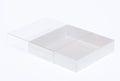 10pk White Square Presentation Box (10x10x4cm) w/ Clear PVC Lid - SuperSaverAU - view 1