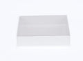 10pk White Square Presentation Box (8x8x2cm) w/ Clear PVC Lid - SuperSaverAU - view 1