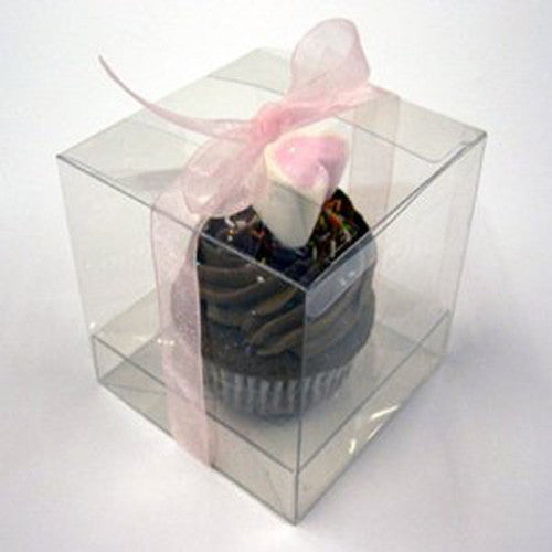 10pk Large Clear Plastic Cube Box (12x12x12cm): Display & Bomboniere - SuperSaverAU - view 4