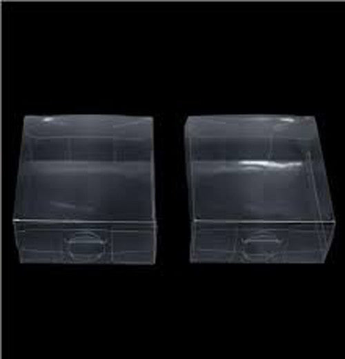 10pk Clear PVC Folding Gift Box (15x15x4cm) Display & Favor Packaging