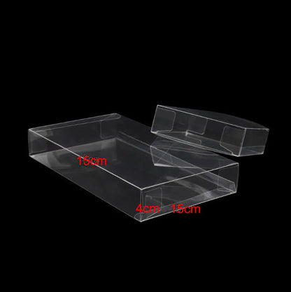 10pk Clear PVC Folding Gift Box (15x15x4cm) Display & Favor Packaging