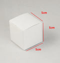 10 pk White Cube Gift Box ( 5x 5 x 5 cm) Folding Packaging for Favors  &  Jewelry - SuperSaverAU - view 2