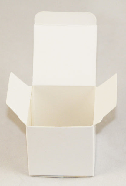 10 pk White Cube Gift Box ( 5x 5 x 5 cm) Folding Packaging for Favors  &  Jewelry