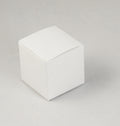 10 pk White Cube Card Gift Box (8x8x8cm): Folding Packaging for Favors/Gifts - SuperSaverAU - view 3