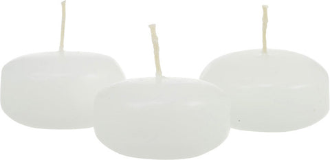 10 Pack of 8cm Ivory Wax Floating Candles - wedding party home event decoration - SuperSaverAU - view 2