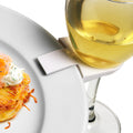 Premium White Wine Glass Plate Clip Holders 75mm 10 Pack