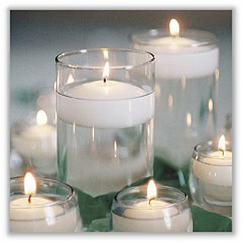 20 Pack of 4 Hour White Floating Candles - 4cm diameter - wedding party decoration - SuperSaverAU - view 2