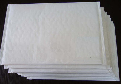 10 Piece Pack - 22.5cm x 15cm White Bubble Padded Envelope Bag Post Courier Shipping SMALL Self Seal - SuperSaverAU - view 2
