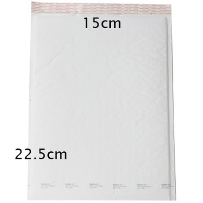 50 Pack White Bubble Padded Envelopes - 22.5x15cm Self Seal