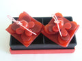 Premium Red Lotus Floating Candles Gift Box Set - 2 Pack