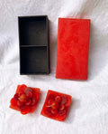 Premium Red Lotus Floating Candles Gift Box Set - 2 Pack