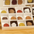50 Pack White Card Box with Clear Lid - 12 Bay - 16x12x3cm Gift Box - SuperSaverAU - view 4