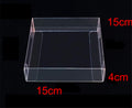 50 Pack of 15*15*4cm Clear PVC Plastic Folding Packaging Small rectangle/square Boxes for Wedding Jewelry Gift Party Favor Model Candy Chocolate Soap Box - SuperSaverAU - view 4