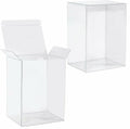 Clear PVC 22x14.5cm Rectangle Gift Boxes - 50 Pack for Exhibitions - SuperSaverAU - view 1