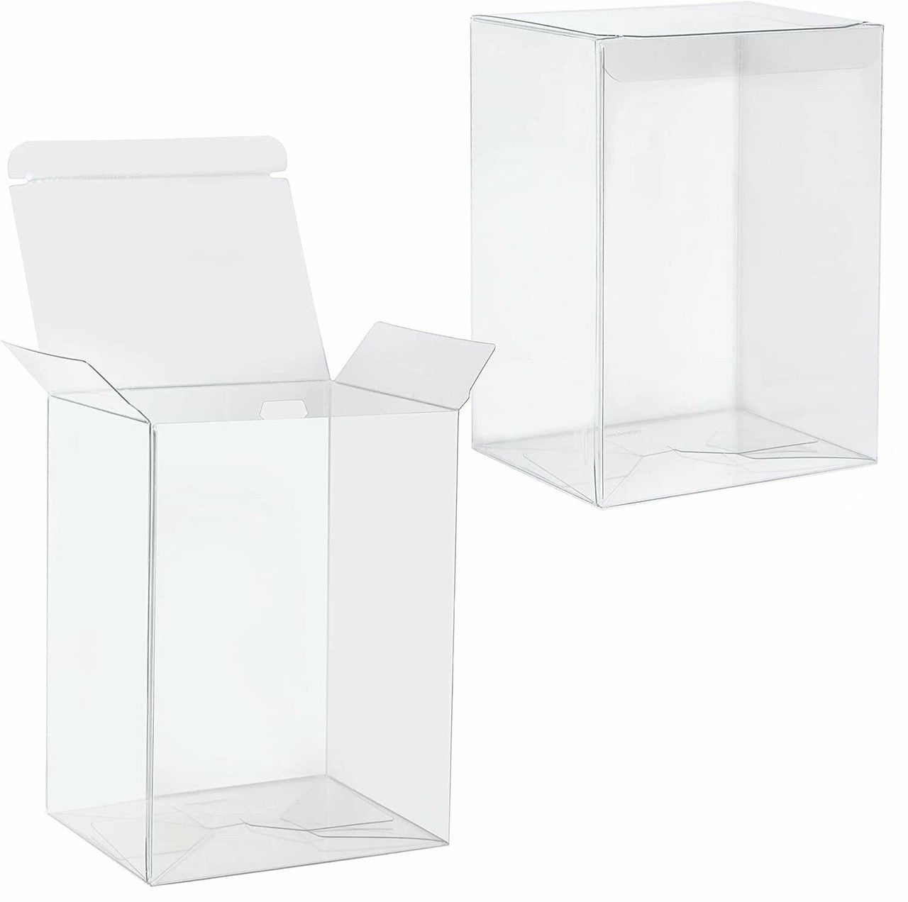 Clear PVC 22x14.5cm Rectangle Gift Boxes - 50 Pack for Exhibitions - SuperSaverAU - view 1