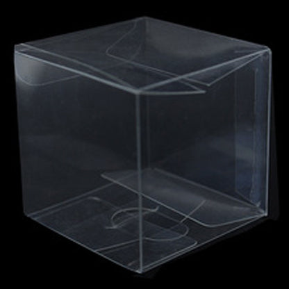 Clear PVC 8cm Cube Gift Boxes - 50 Pack for Weddings & Events