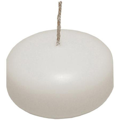 50 Pack of 6 Hour White Floating Candles - 5.8cm diameter - wedding party decoration - SuperSaverAU - view 1
