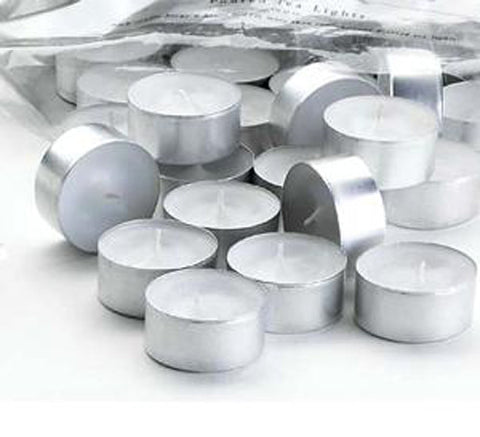 100 Pack Bulk Tea Lights Candles - White Smokeless Tealights Unscented - 9 Hour Burn Time - SuperSaverAU - view 1