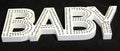 White Baby Nursery Sign Plaque Plate 30cm with Diamante Crystals - Newborn Gift - SuperSaverAU - view 6