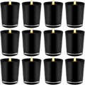 Premium Matte Black Tealight Candle Holders - 10 Pack