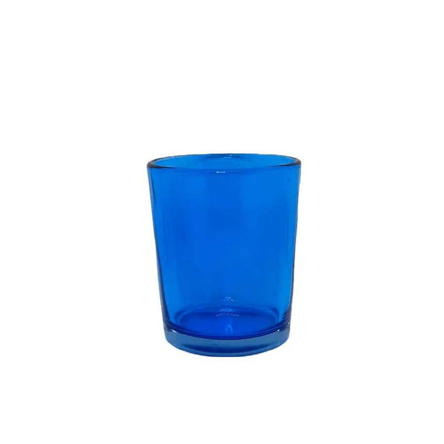 Premium Votive Tealight Candle Holders - Blue Glass, 20 Pack