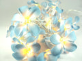 1 Set of 20 LED Tropical Blue Frangipani Flower Battery 3m String Lights Christmas Gift Home Wedding Beach Party Decoration Outdoor Table Centrepiece - SuperSaverAU - view 4