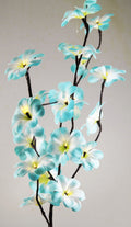 Blue Frangipani Stem Fairy Lights 50cm H 20 LED Battery Operated Table Centrepiece - SuperSaverAU - view 2