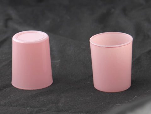 Premium Votive Tealight Candle Holders - Blush Pink Glass, 40 Pack