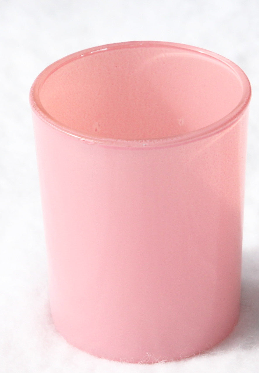 Premium Votive Tealight Candle Holders - Blush Pink Glass, 40 Pack