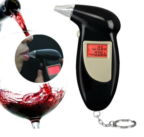 Digital Alcohol Tester LCD Police Breathalyser Grade Accuracy Portable Keychain - FREE POST - SuperSaverAU - view 2