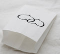 100 Pack Wedding Cake Bags Greaseproof Wax Paper Slice Take Home Favour Large Heart - SuperSaverAU - view 4