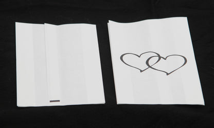 100 Pack Wedding Cake Bags Greaseproof Wax Paper Slice Take Home Favour Large Heart