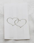 100 Pack Wedding Cake Bags Greaseproof Wax Paper Slice Take Home Favour Large Silver Heart - SuperSaverAU - view 1