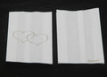 100 Pack Wedding Cake Bags Greaseproof Wax Paper Slice Take Home Favour Large Silver Heart - SuperSaverAU - view 2