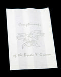 150 Pack Wedding Cake Bags Greaseproof Wax Paper Slice Take Home Favour Silver Doves - SuperSaverAU - view 3